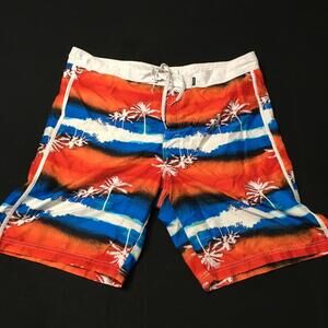 Joe Boxer Mens  Swim Shorts paradise all over graphic large mesh